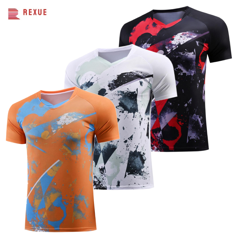 Table Tennis Jersey - Maglietta da ping pong con scollo