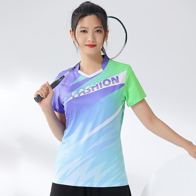 Table Tennis Jersey - Camicia da Badminton da donna stampa