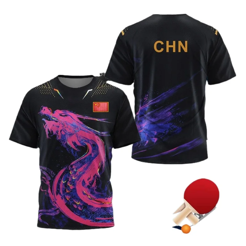 Table Tennis Jersey - Maglietta Grafica Dragon Table Tennis per