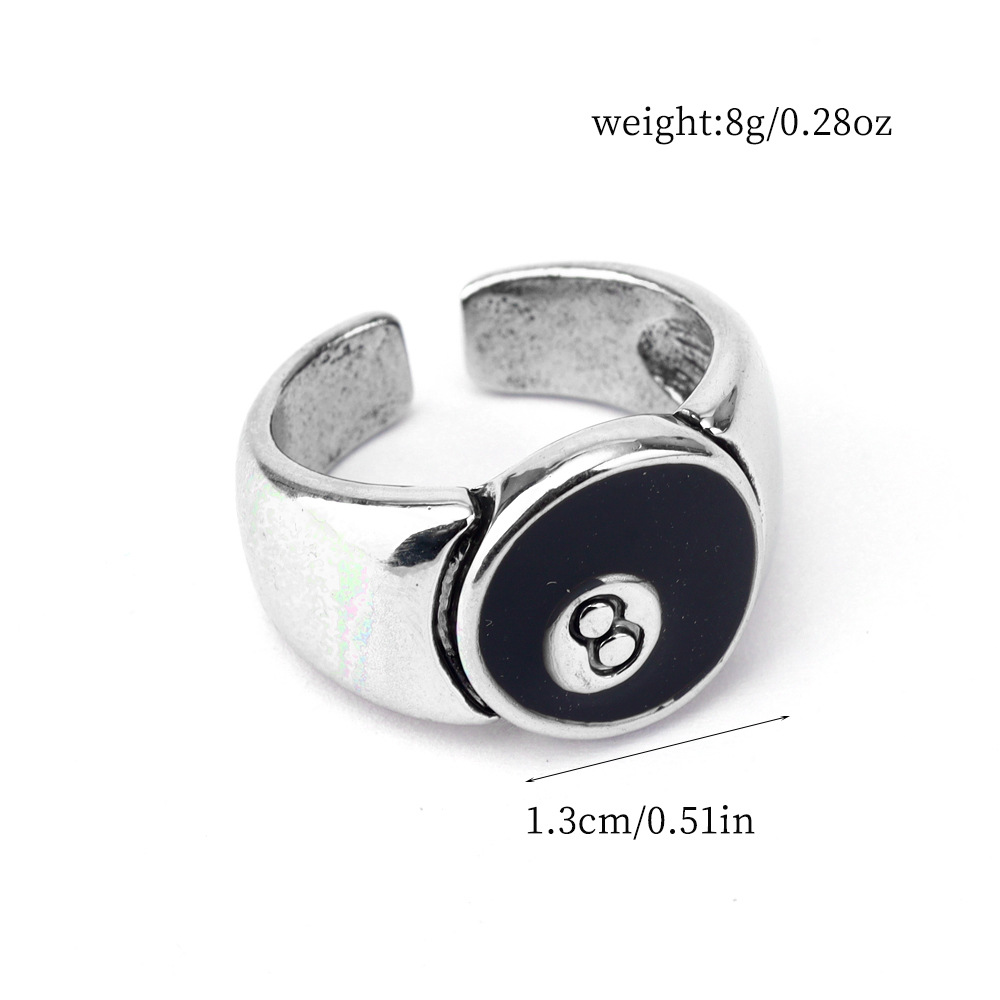 Anello Hip-hop Nero Stile Euro - Table Tennis Us Open recensione e prezzo